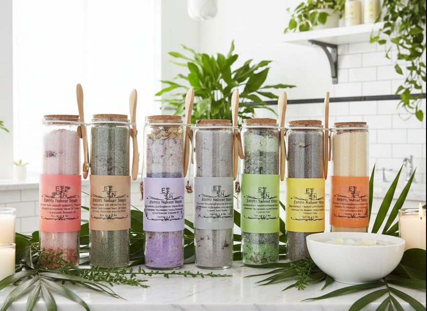 Handmade Organic Earth's Natural Bath Soaks – 8 Varieties: Hemp, Rose Milk, Citrus, Hibiscus & More