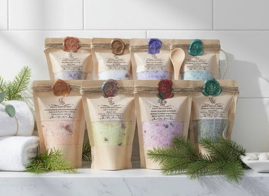 Handmade Organic Earth's Natural Bath Soaks – Cannabis Hemp, Rose Milk, Citrus, and More.
