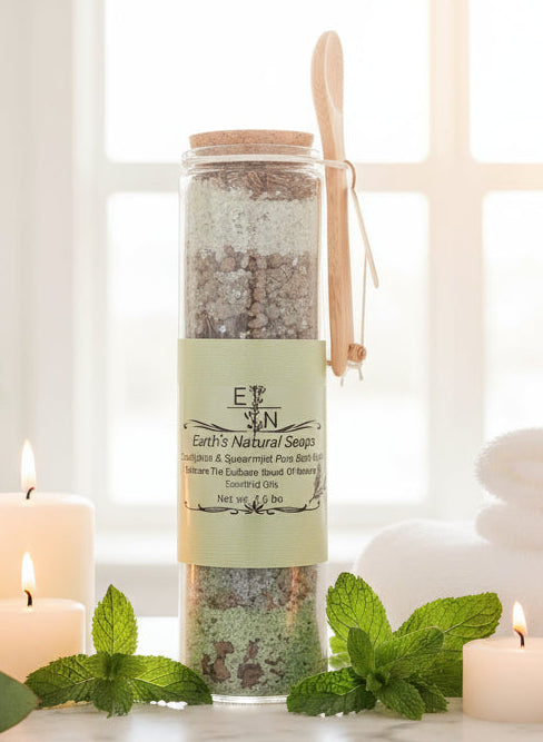 Handmade Organic Eucalyptus & Spearmint Refresh Bath Soak