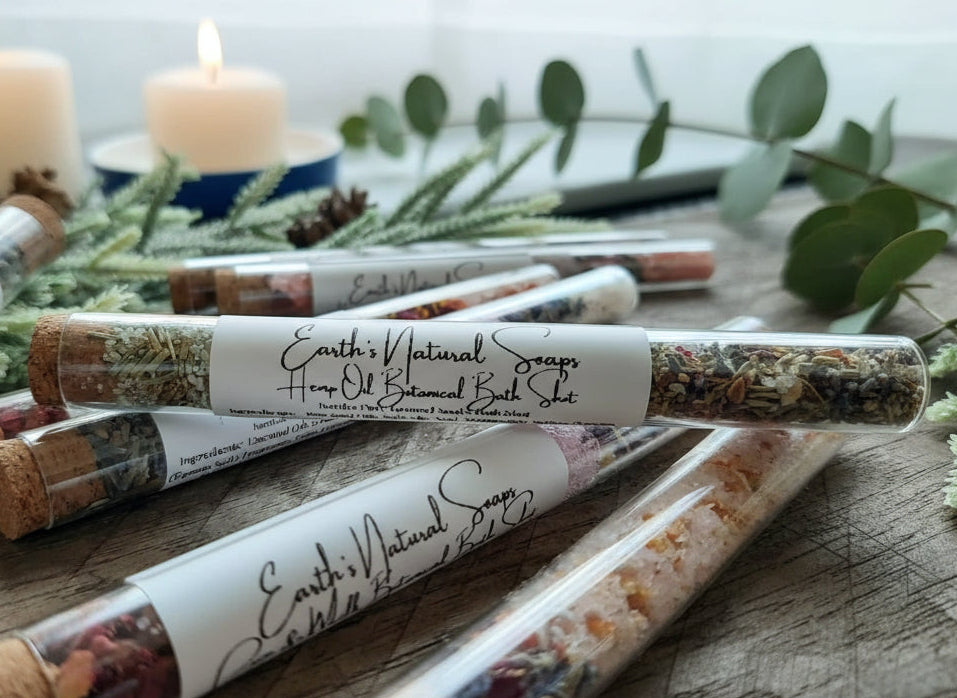 Handmade Organic Cannabis Sativa Hemp Seed Oil Bath Soak