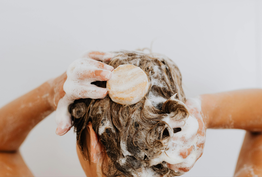 Handmade Organic Sage & Lemongrass Rice Shampoo Bar for Volume and Shine
