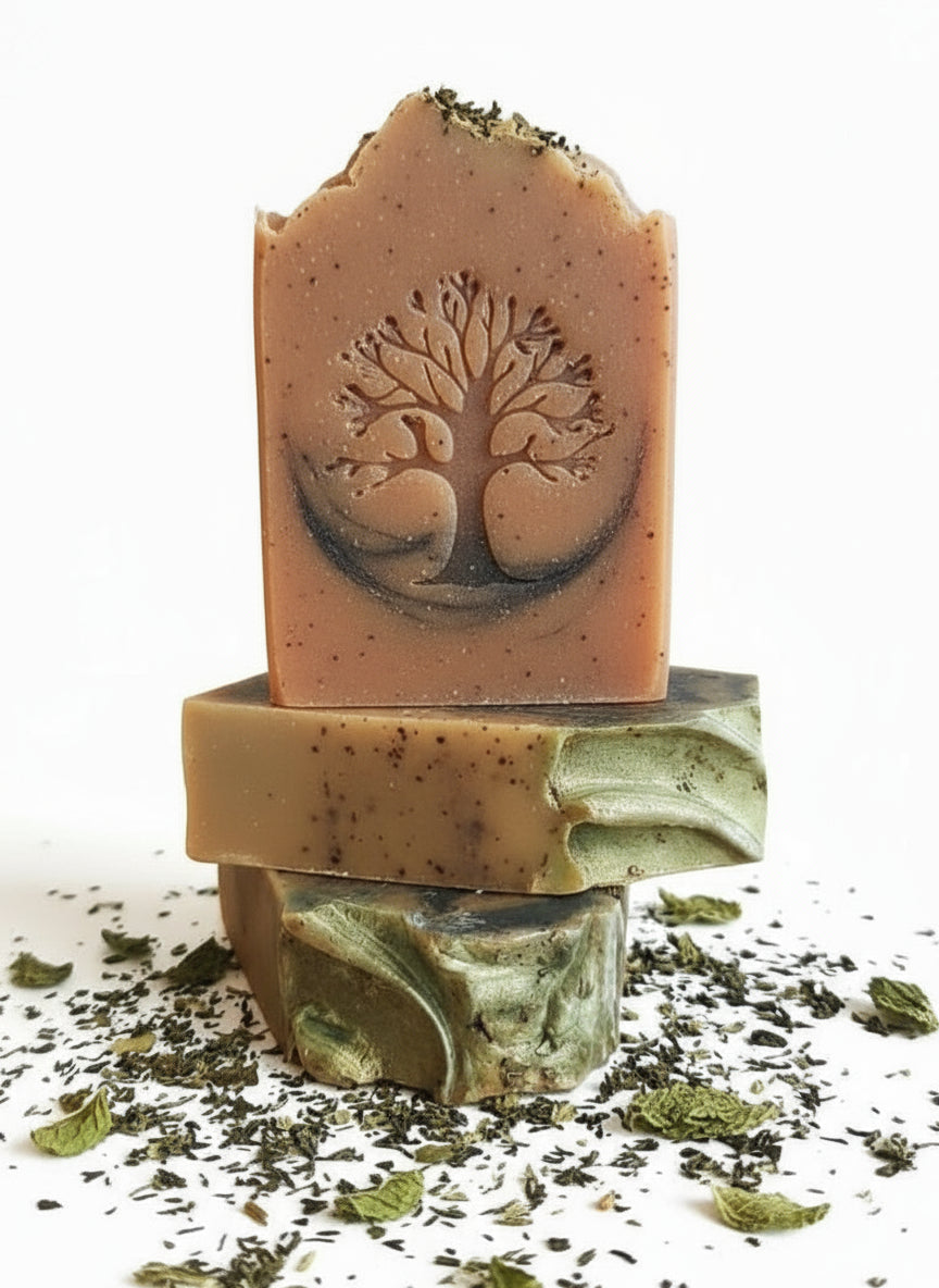 Handmade Organic Peppermint Tea & Rosemary Botanical Body Bar with Real Aloe Shop Now