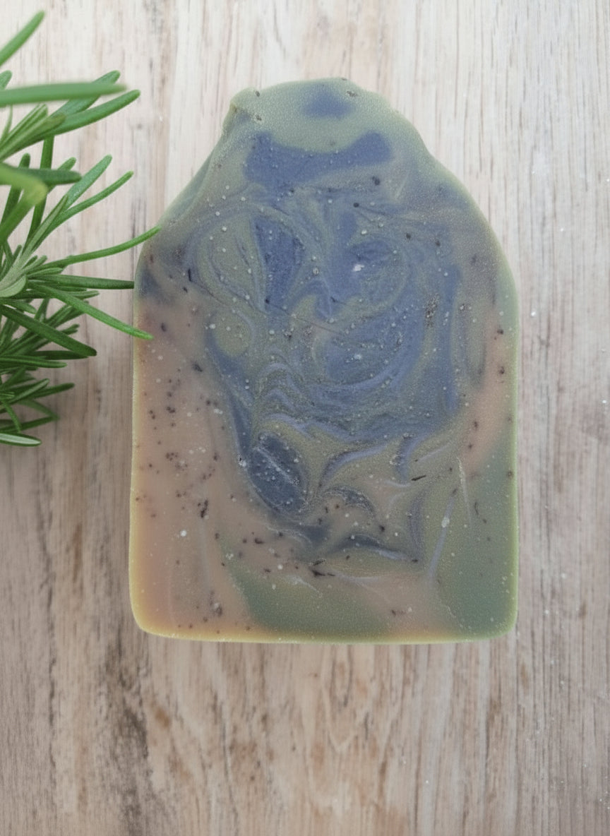 Handmade Organic Peppermint Tea & Rosemary Botanical Body Bar with Real Aloe Shop Now