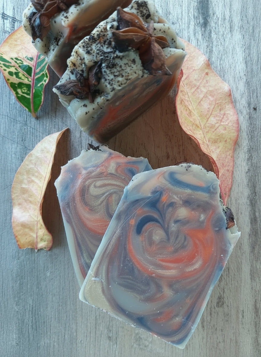 Handmade Organic Temple Tree & Dandelion Root Tea Body Bar with Natural Tea Infusion