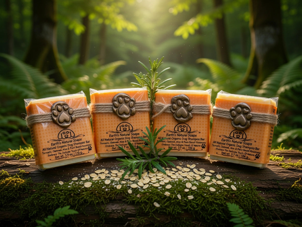 Turmeric, Rosemary, Aloe and Oatmeal Dog Shampoo Bar