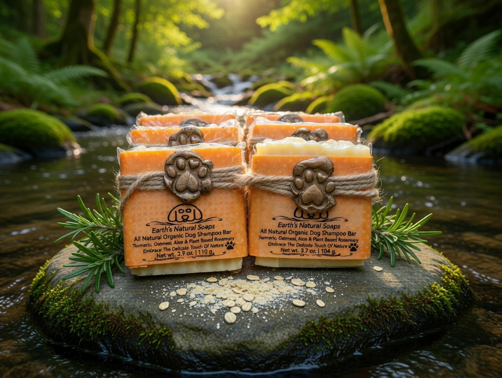 Turmeric, Rosemary, Aloe and Oatmeal Dog Shampoo Bar