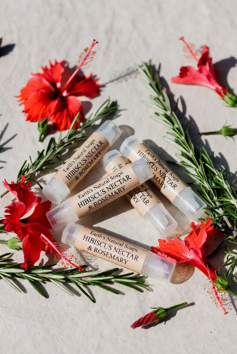 Hibiscus Nectar & Rosemary Lip Balm
