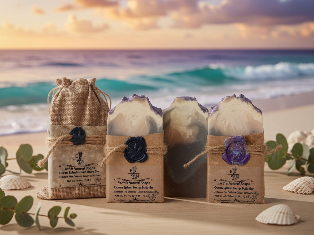 Homemade Ocean Splash Hemp Body Bar