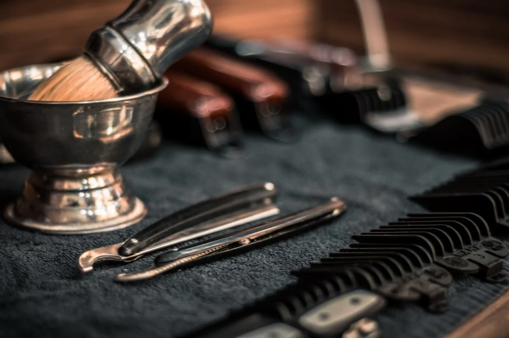 Shave & Haircut Shaving Soap Bar With Stainless Steel Shaving Cup
