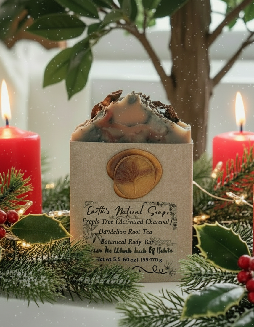 Handmade Organic Temple Tree-Dandelion Root Tea Body Bar