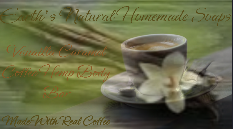 Caramel Vanilla Coffee Bean Hemp Body Bar (Made With Real Coffee)